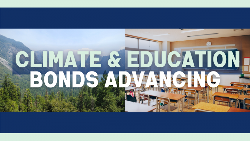 climate and education bonds advancing