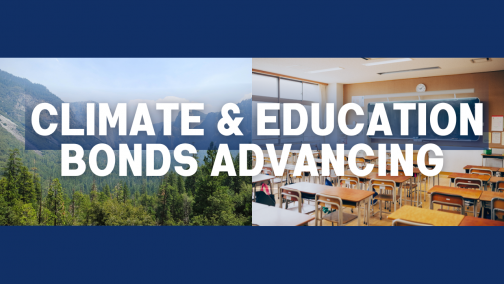 Climate & Education Bonds Advancing