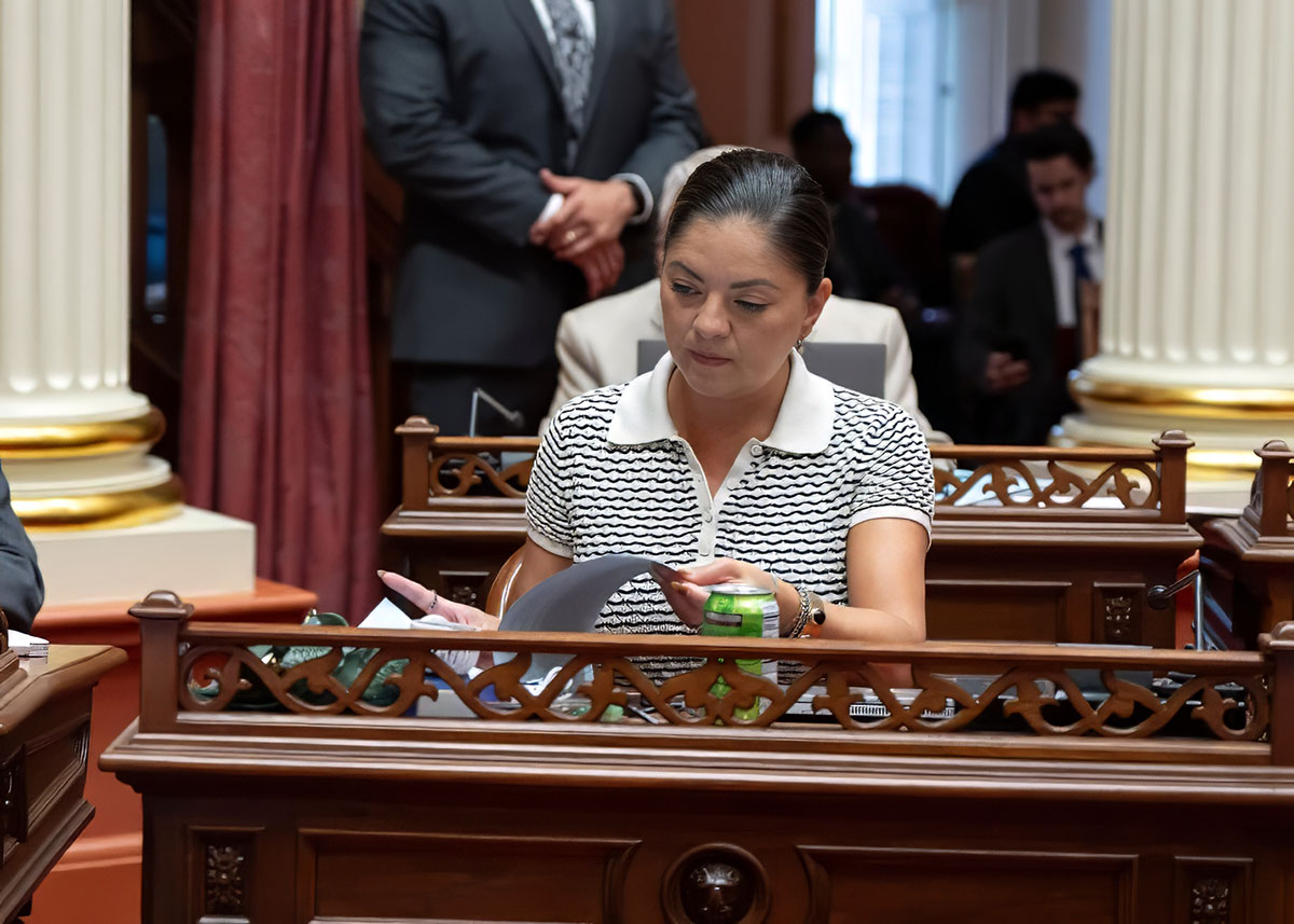 Senator Lena Gonzalez on the Senate Floor