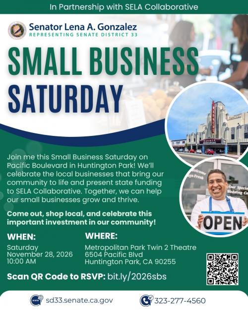 Small Business Saturday event flyer